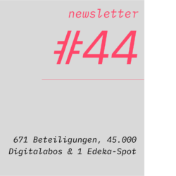 netzwirtschaft newsletter #44 671 Beteiligungen, 45.000 Digitalabos & 1 Edeka-Spot